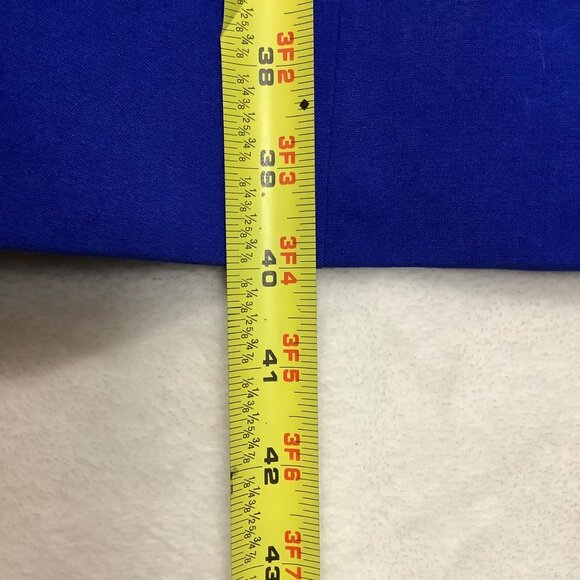 Calvin Klein Blue Wrap Style Professional Blazer Dress Cap Sleeves Women 14 - Picture 4 of 7